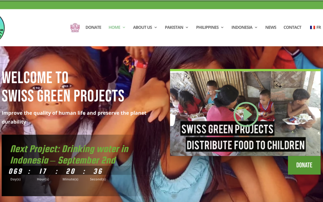 Reconstruction du site web SGP.ong, ONG Suisse, sur wordpress