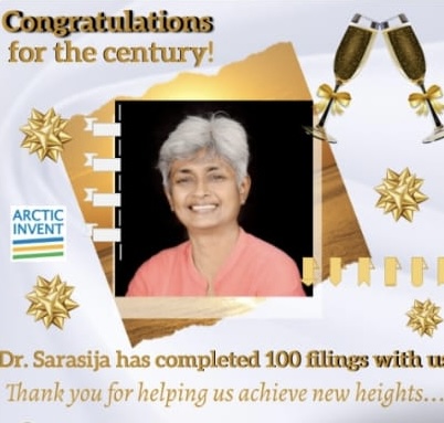Sarasija Padmanabhan - Congrats from India